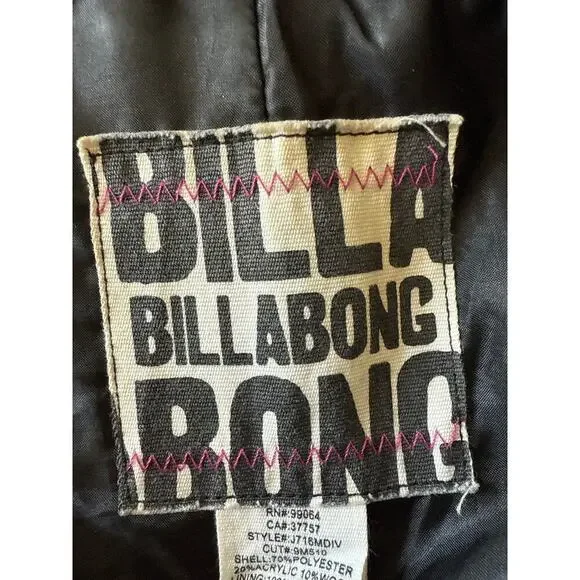 Billabong Black Coat with Fringe Womens Size S - Picture 5 of 12